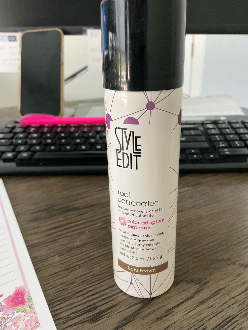 Style Edit Root Concealer - Light Brown 2 oz